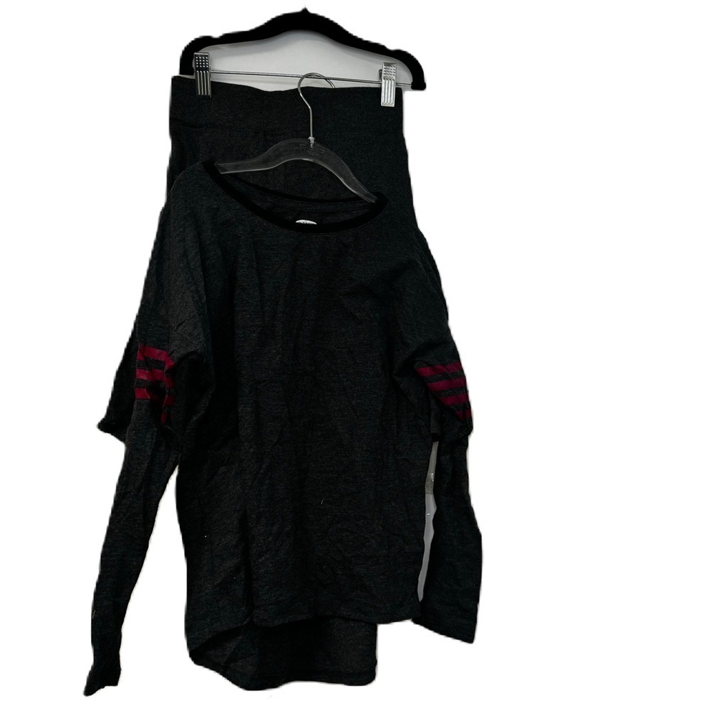 Lil legs old navy gray girls outfit long sleeve ribbed skirt sz 7/8 cozy fun